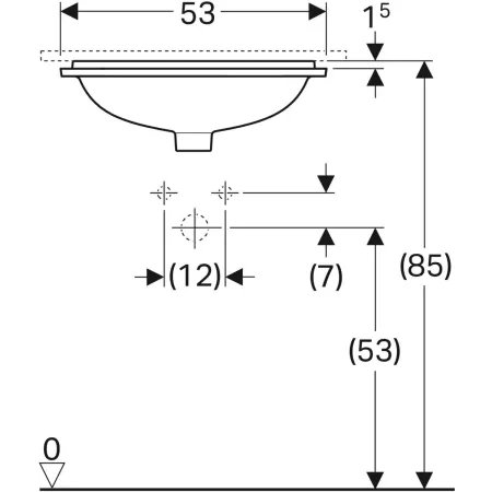 GE VariForm Unterbauwaschtisch