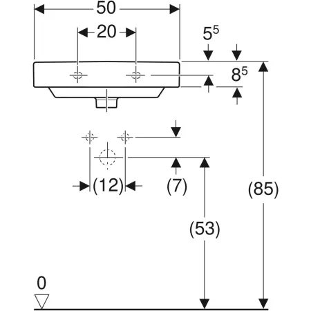 GE Smyle Square Handwaschbecken
