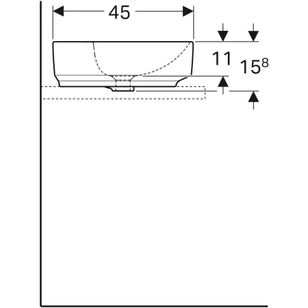 GE VariForm Aufsatzwaschtisch