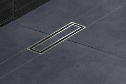 Geberit CleanLine mit befliesbarer Abdeckung.