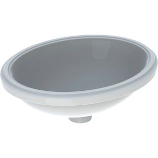 GE VariForm Unterbauwaschtisch, oval d:49,5x42cm, o. Hl, o. Ül., gl, weiß