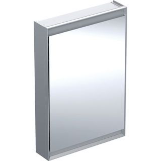 GE ONE Spiegelschrank mit ComfortLight 1 Tür re, AP-Mont., 60x90x15cm, alu.