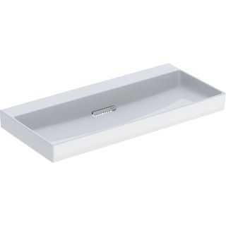 GE ONE Waschtisch 105x48cm, CleanDrain o. Hl., o. Ül., weiß, KeraTect/weiß glzd