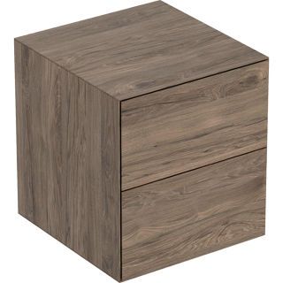 GE ONE Seitenschrank mit 2 Schubl. 45x49,2x47cm, Nussbaum hickory