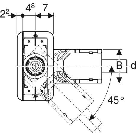 GE CleanLine Rohbauset zu Duschrinnen