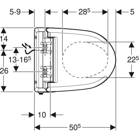 GE AquaClean 4000 WC-Aufsatz
