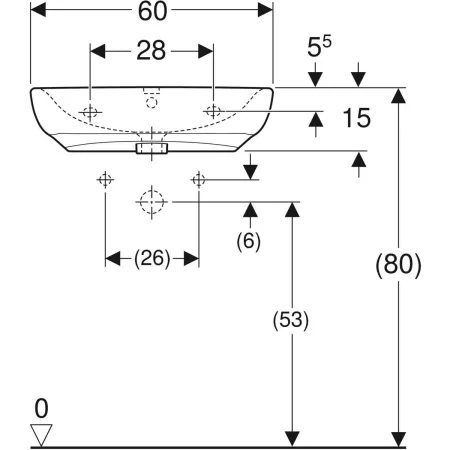 GE Renova Comfort Waschtisch barrierefrei