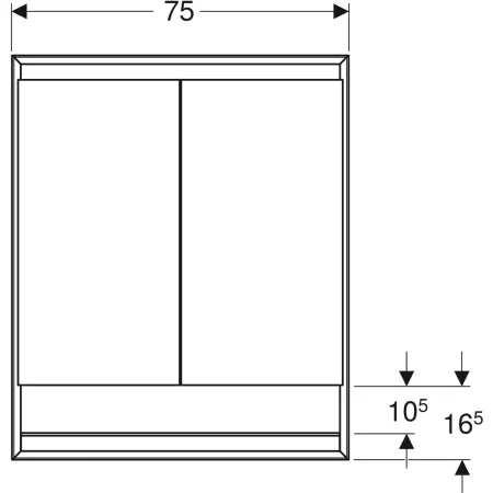 GE ONE Spiegelschrank mit ComfortLight