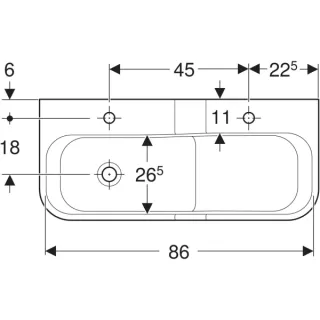 GE Bambini Spiel-/Waschlandschaft B:90cm 2 Waschpl., tieferes B li, 2 Hl., grün