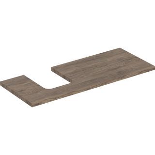 GE ONE WT-Pl. Aus li für AWT Schalenform 120x3x47cm, Nussbaum hickory