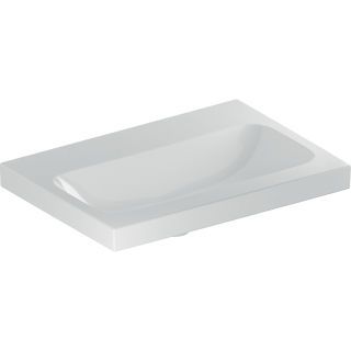 GE iCon Light WT 60x42cm, verk. Ausld. ohne Hahnloch, ohne Überlauf, weiß
