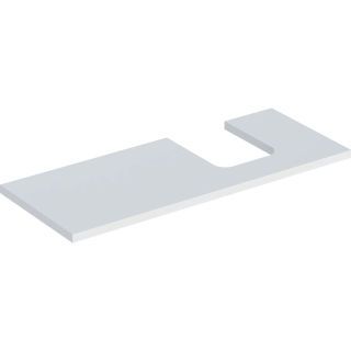 GE ONE WT-Pl. Aus re für AWT Schalenform 120x3x47cm, weiß matt