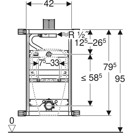 GE Kombifix Element für Urinal