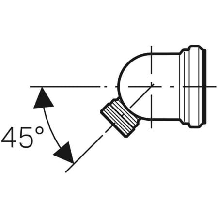 GE Ablauf-Anschlussbogen