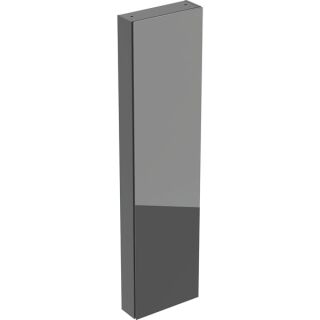 GE Hochschrank, 1 Tür u. i.Spiegel 45x180x15cm, lava matt/Glas lava