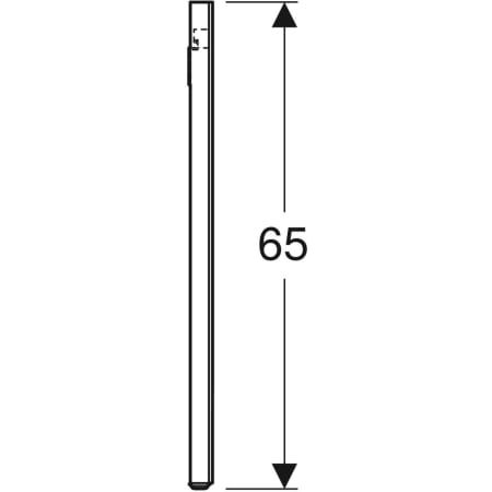GE Option Lichtspiegel Beleuchtung beidseitig, 120x65x3,5cm