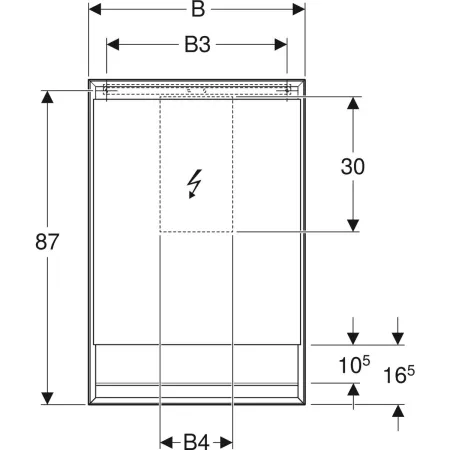 GE ONE Spiegelschrank mit ComfortLight