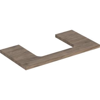 GE ONE WT-Platte, Ausschnitt mi. für AWT 90x3x47cm, Nussbaum hickory
