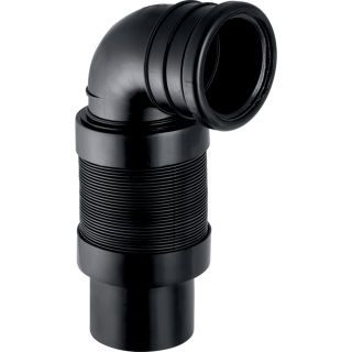 GE PE Anschlussbogen 90Gr für Wand-WC ausziehbar d110/90