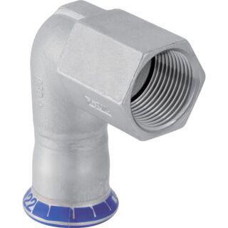 GE Mapress Edelstahl Übergangswinkel 90Gr mit IG d22-Rp1/2