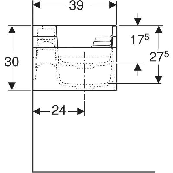 GE Bambini Spiel/Waschlandschaft B:140cm 3 Waschpl., tieferes B li, 3 Hl., grün
