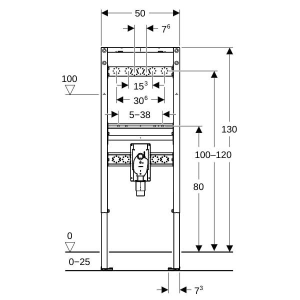 GE Duofix Element für Waschtisch