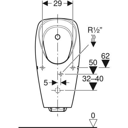 GE Urinal Tamina mit Steuerung