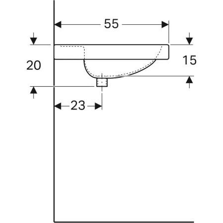 GE Preciosa Doppel-Waschtisch
