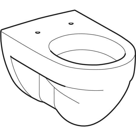 GE Renova Wand-WC Flachspüler