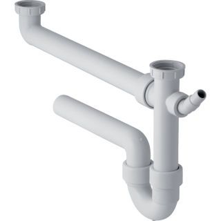 GE Rohrbogengeruchsverschluss für zwei Spülbecken Abg.horiz. G1 1/2x40 extral.