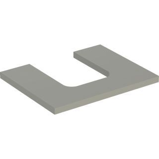 GE ONE WT-Pl. Aus mi. f. AWT Schalenform 60x3x47cm, greige matt
