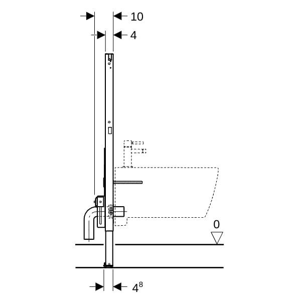 GE Duofix Element für Bidet