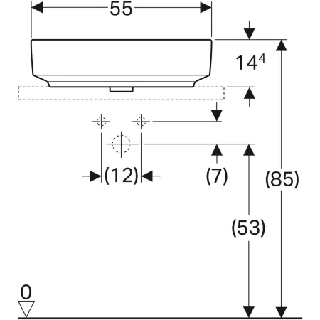 GE VariForm Aufsatzwaschtisch