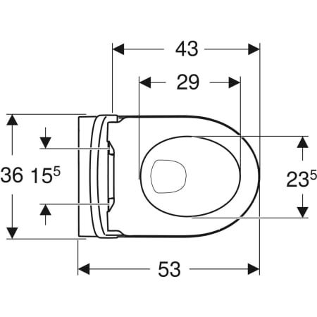 GE iCon Wand-WC Tiefspüler