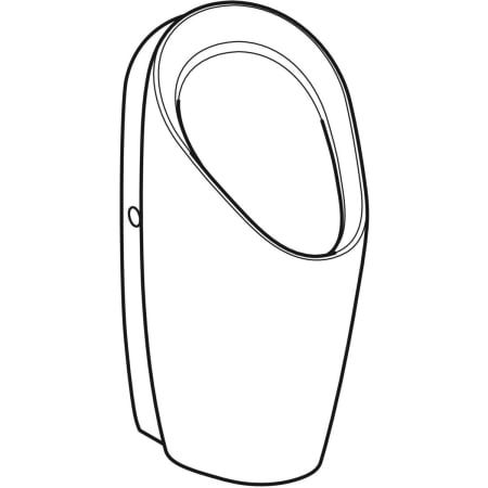 GE Urinal Preda, wasserlos