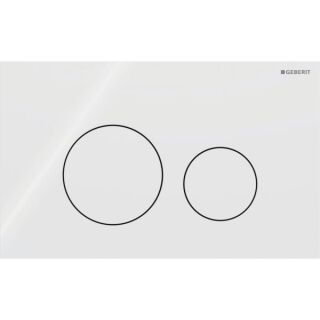 GE Sigma 40 BetPl., für 2-Mengen-Spülung Round, Glas, weiß