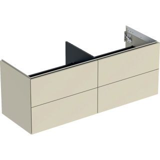 GE ONE Unterschrank für WT/-Platte 4 Schubl., 133,2x50,4x47cm,sandgrau hgl.