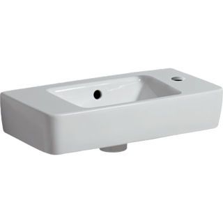 GE Renova Compact HWB, verk. Ausladung Ablg., 50x25cm, Hl. re, m.Ül., weiß