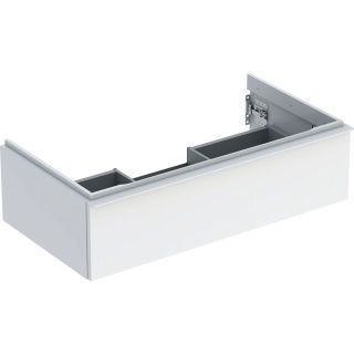 GE iCon Unterschrank für WT, 1 Schubl. 88,8x24,7x47,6cm, weiß hgl./Gr.weiß matt