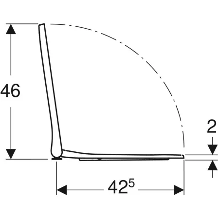 GE Smyle Square WC-Sitz