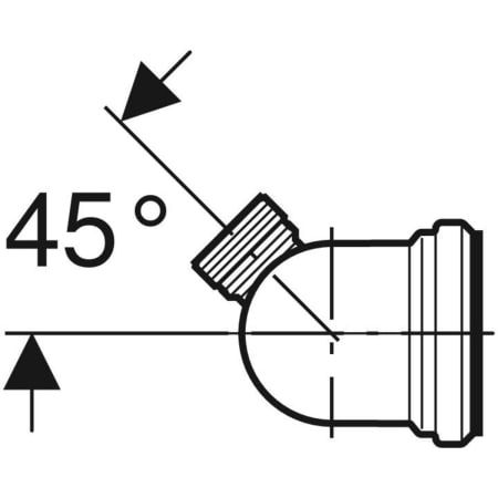GE Ablauf-Anschlussbogen