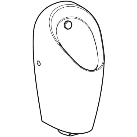 GE Urinal Selva mit Steuerung