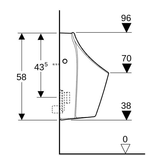GE Renova Urinal