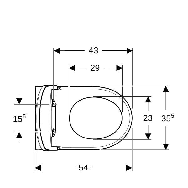 GE Renova Wand-WC Tiefspüler
