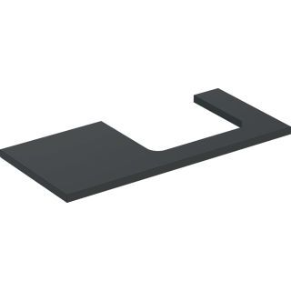GE ONE WT-Platte, Ausschnitt re, für AWT 105x3x47cm, lava matt