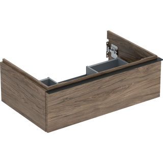 GE iCon Unterschrank für WT, 1 Schubl. 74x24,7x47,6cm, Nussbaum hicko./Gr. Lava