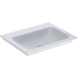GE ONE Möbelwaschtisch 60x48 cm o.Hl., o.Ül., weiß, KeraTect