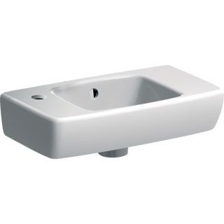 GE Renova Compact HWB, verk. Ausladung Ablg., 45x25cm, Hl. li, m.Ül., weiß