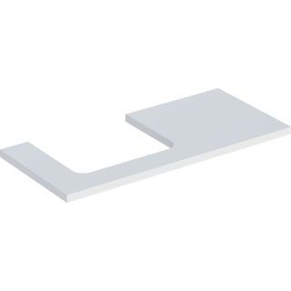 GE ONE WT-Platte, Ausschnitt li, für AWT 105x3x47cm, weiß matt