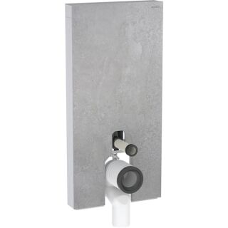 GE Monolith Plus Sanitärmodul f. SWC 101cm Steinzeug Betonoptik, Aluminium